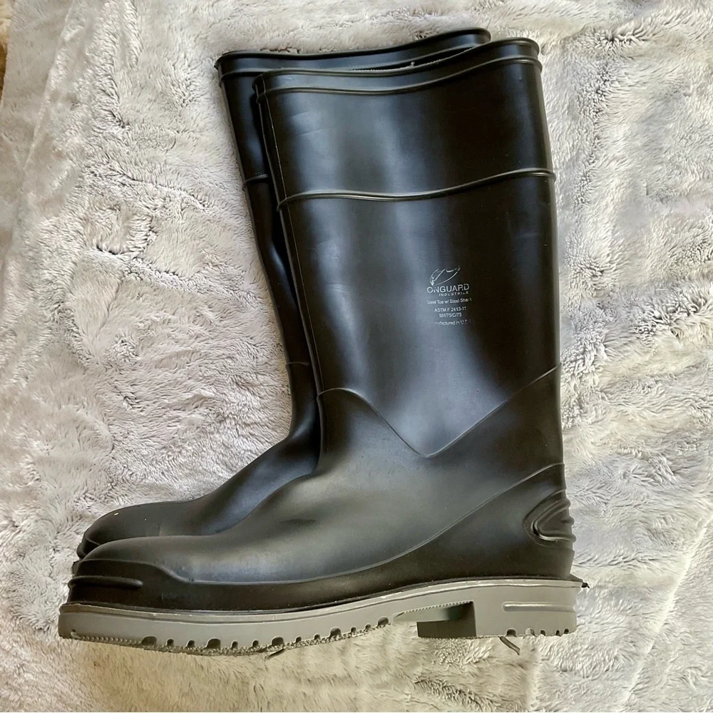 ONGUARD Boots, Steel Toe with Steel Shank Mens Size 8